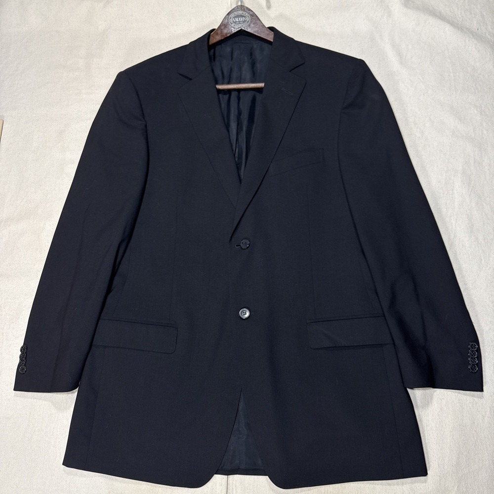 Z Zegna Blazer Jacket Black 100% Rayon Natural Comfort 42L US 52L EU